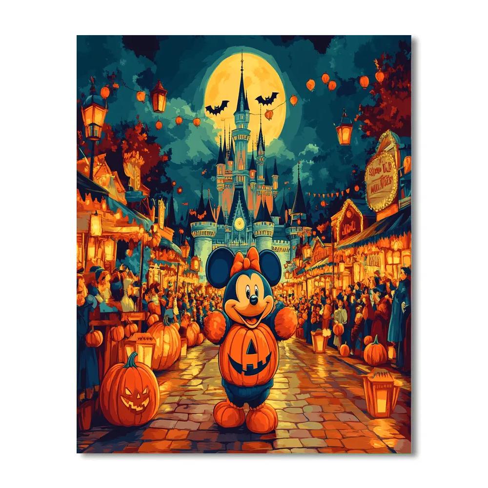 Mickey Pumpkin Parade Paint by numbers art