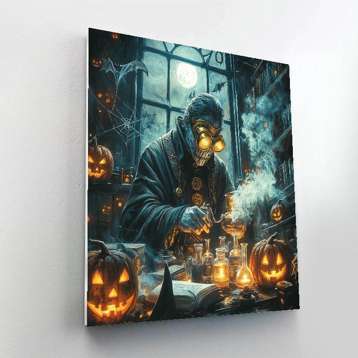 Haunted Lantern Alchemist Number painting