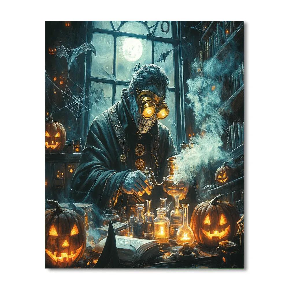 Haunted Lantern Alchemist Number painting