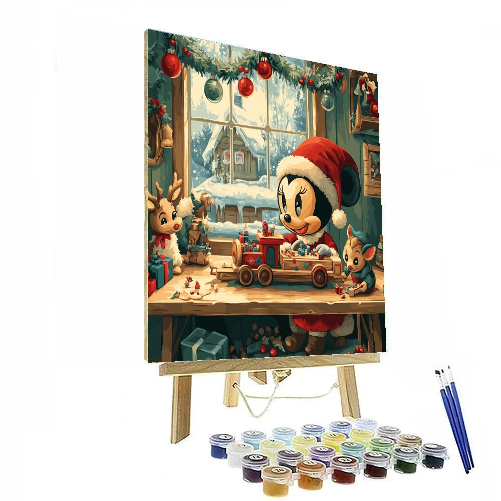Mickeys Winter Workshop Wonder Painting by numbers kit