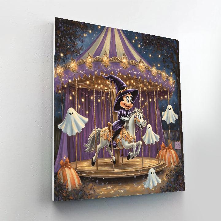 Haunted Carousel With Minnie DIY paint by numbers