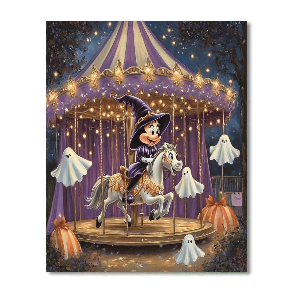 Haunted Carousel With Minnie DIY paint by numbers