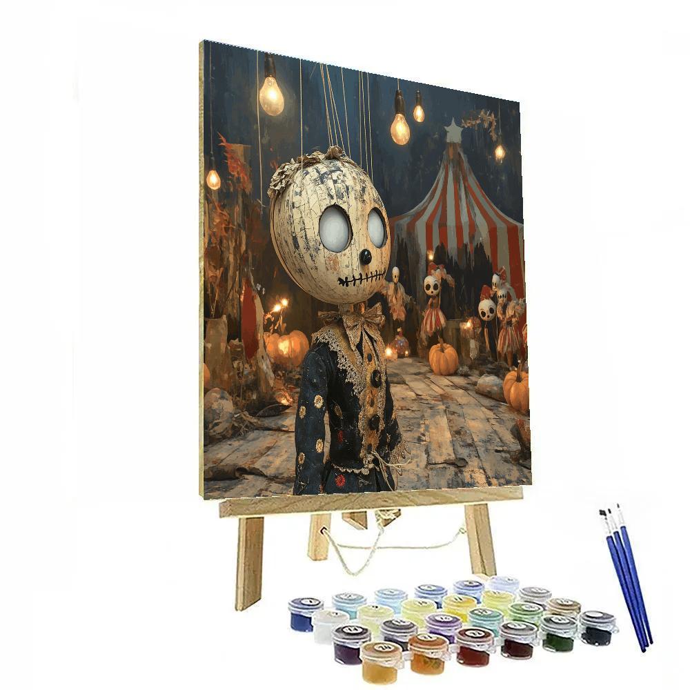 Spooky Carnival Marionette paint by color