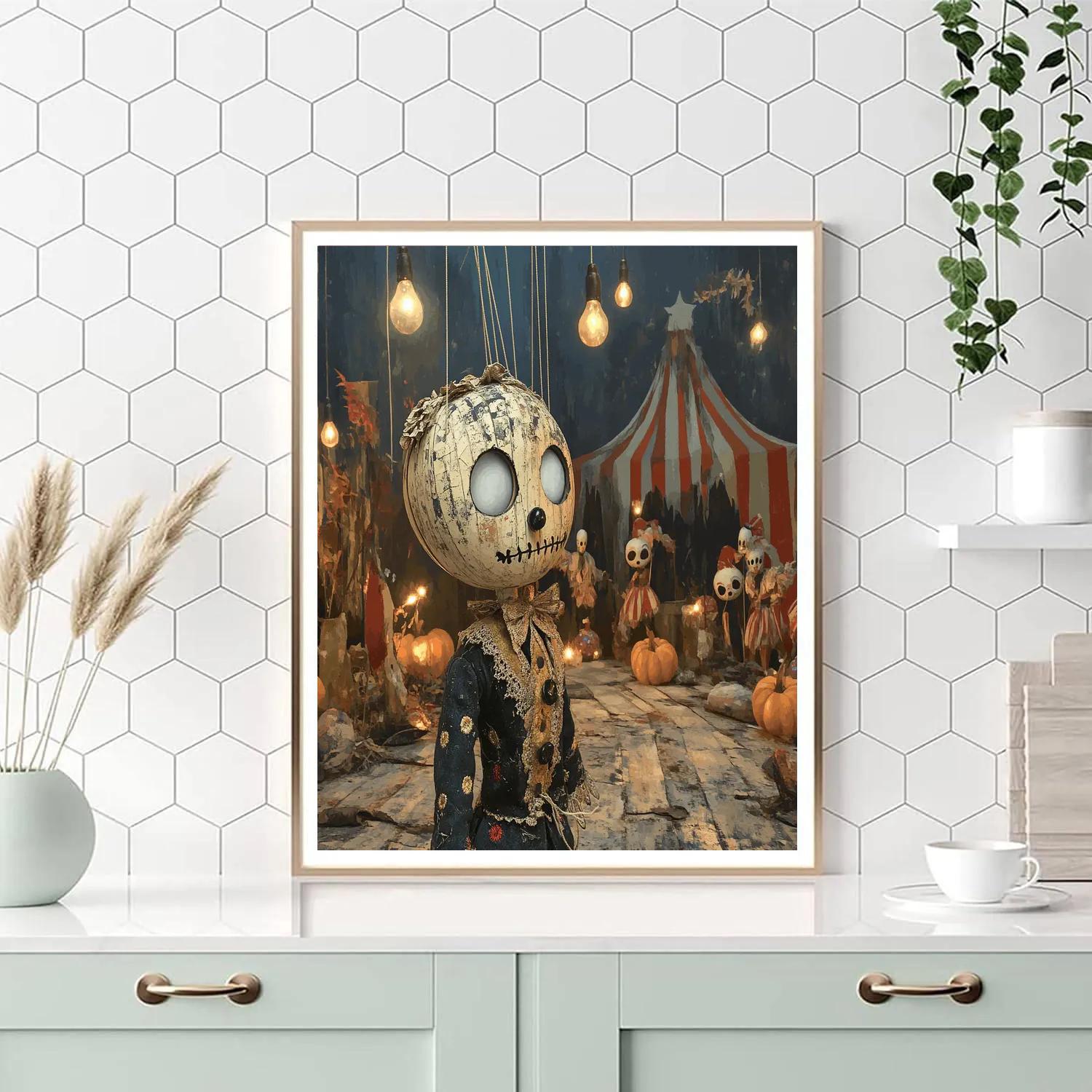 Spooky Carnival Marionette paint by color