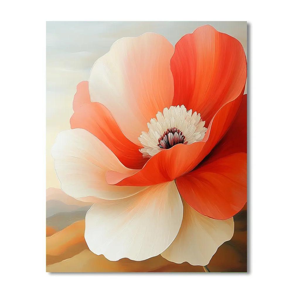 Georgia OKeeffe Inspired Desert Flowers paint by numbers