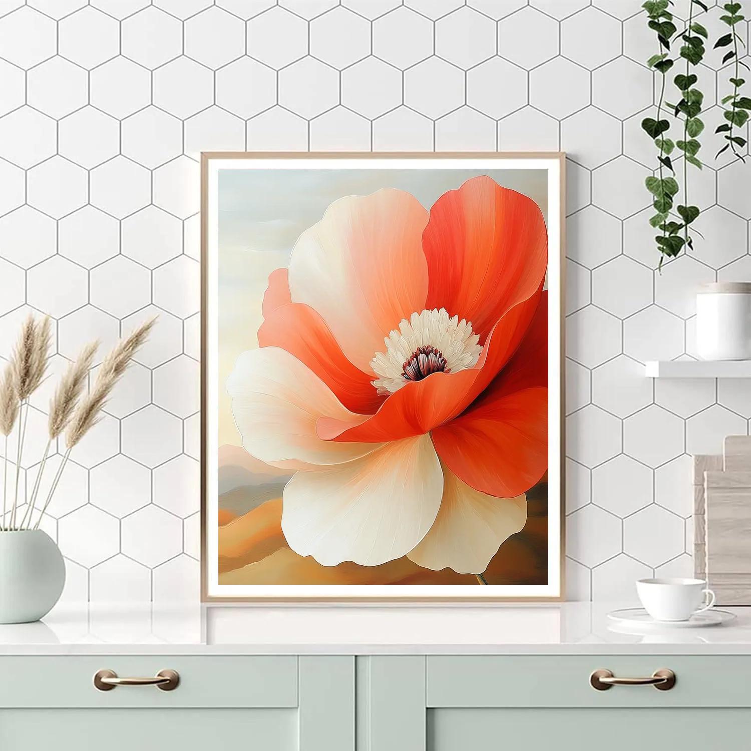 Georgia OKeeffe Inspired Desert Flowers paint by numbers