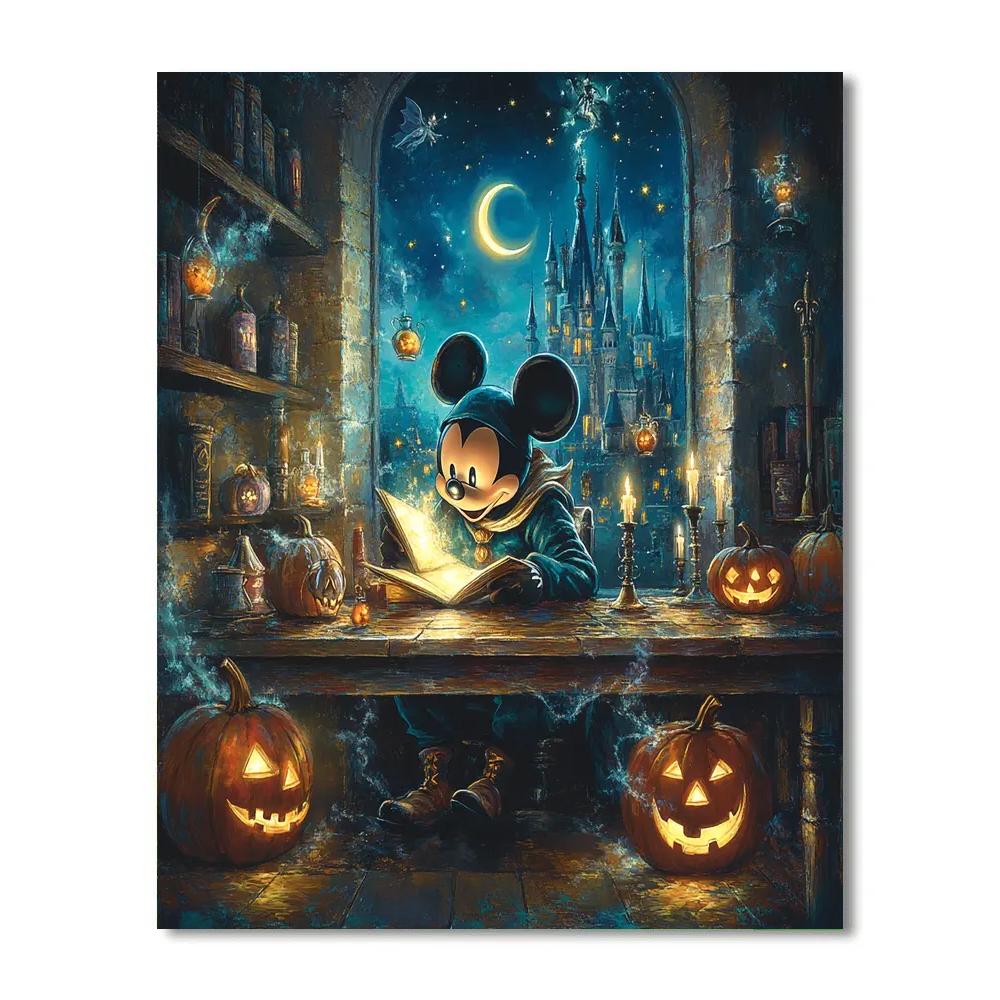 Sorcerer Mickey Midnight Study Number painting