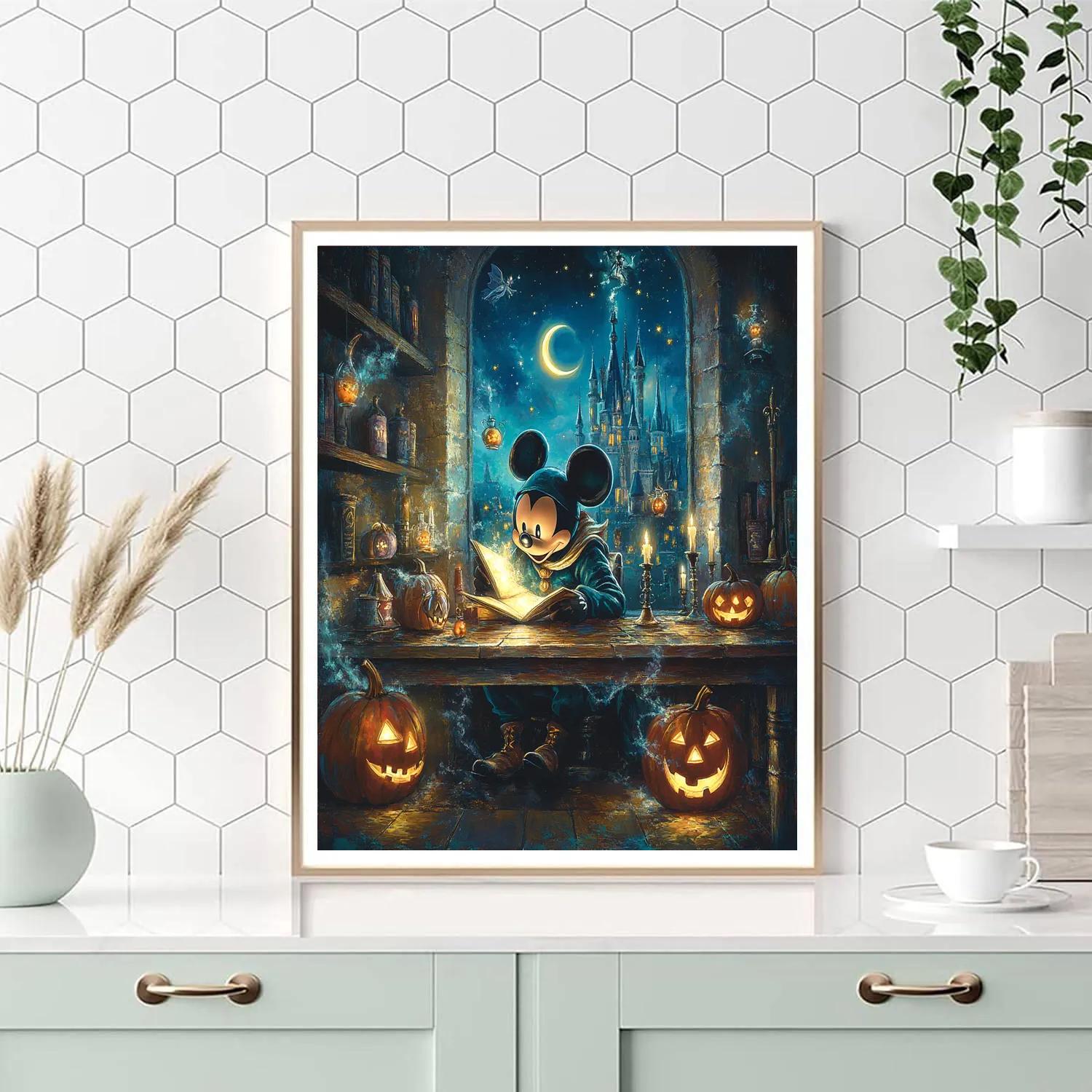 Sorcerer Mickey Midnight Study Number painting