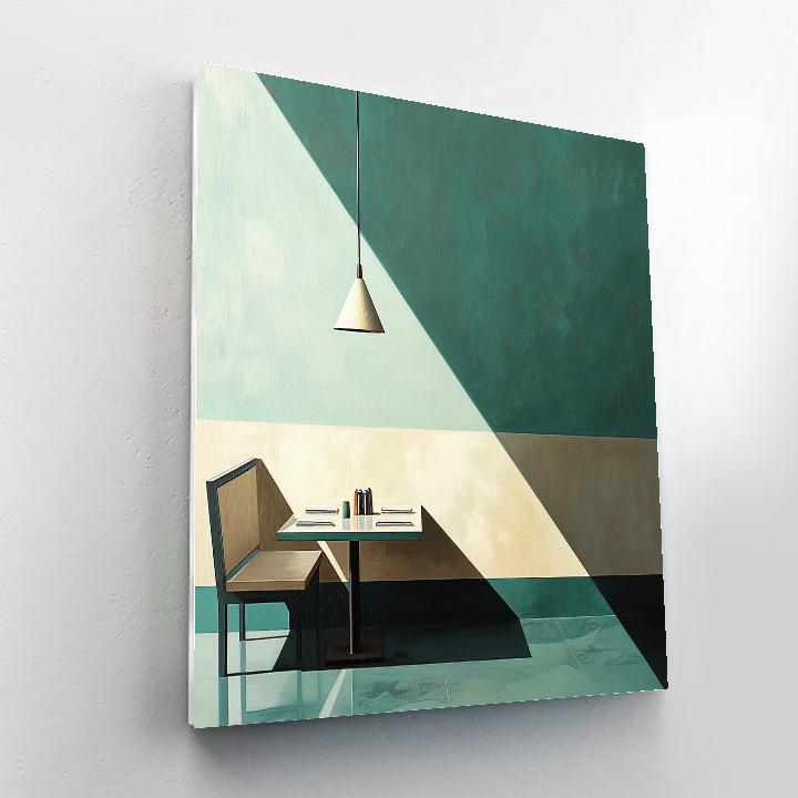 Edward Hopper Inspired Quiet Diner At Dawn paint by numbers