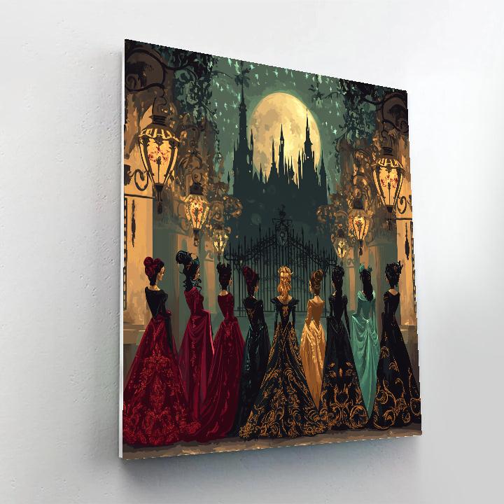 Villains Moonlight Masquerade paint by number