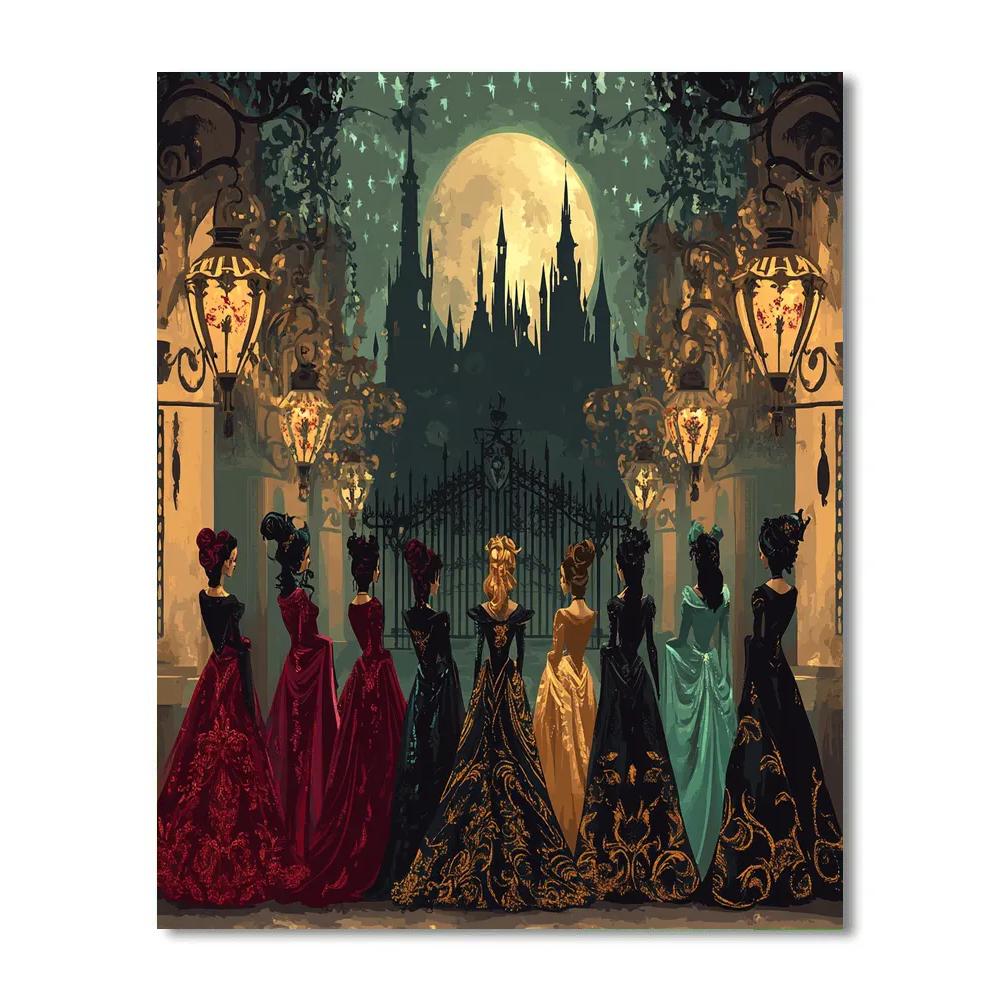 Villains Moonlight Masquerade paint by number