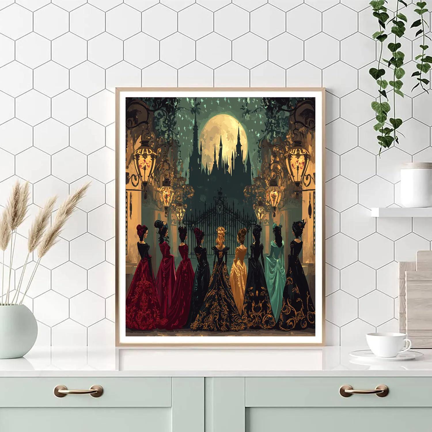 Villains Moonlight Masquerade paint by number
