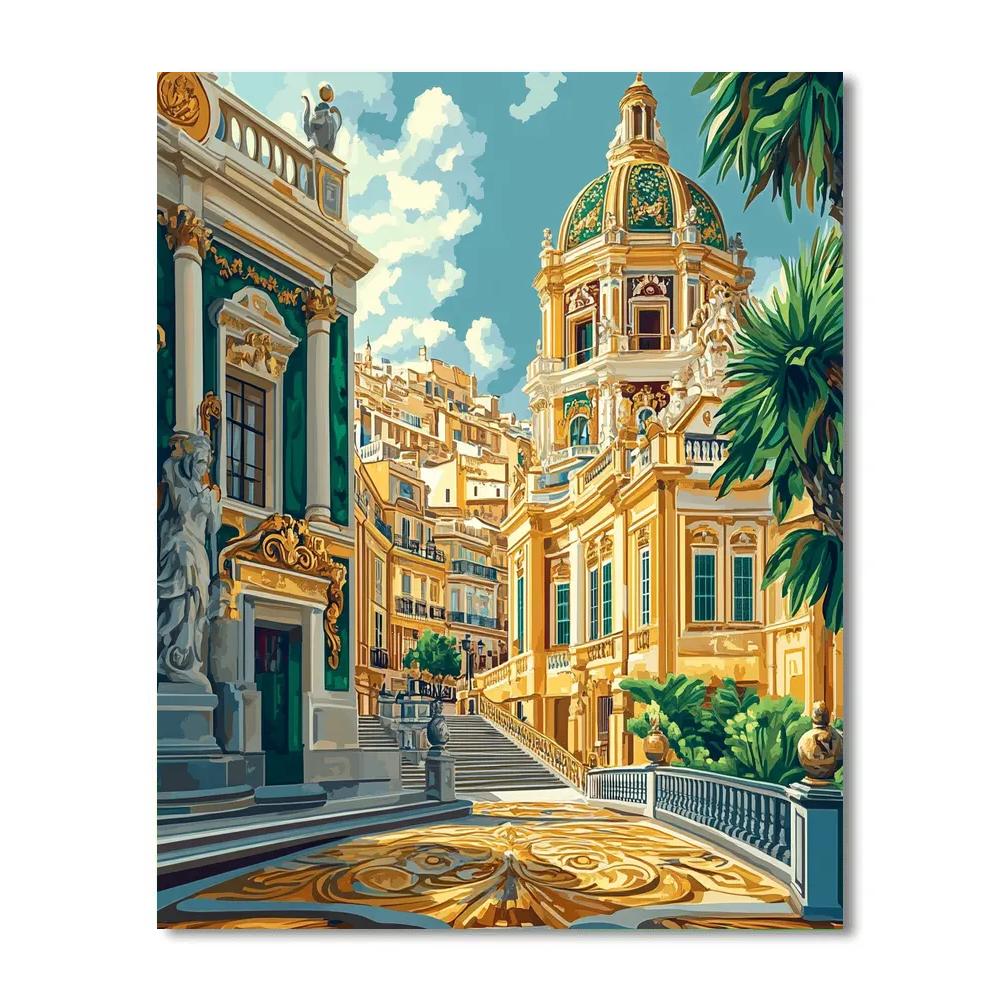 Gustav Klimt Inspired City Of Gold Paint by numbers kits