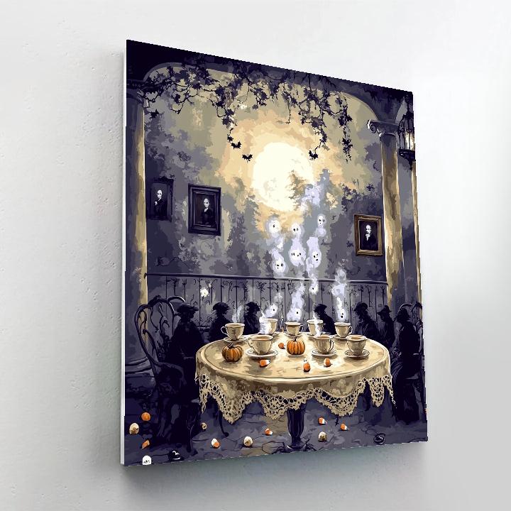 Phantom Tea Party Spooky Edition paint by numbers