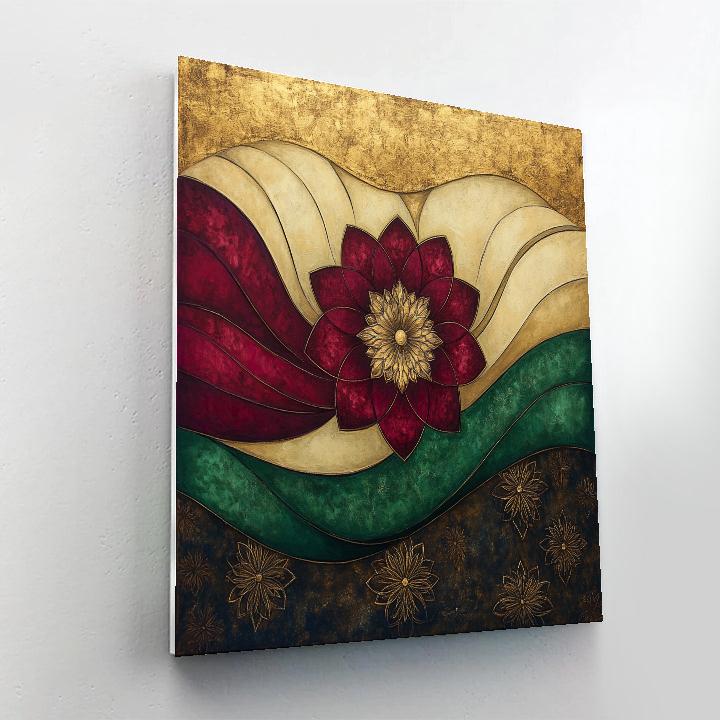 Gustav Klimt Inspired Echoes Of Time And Bloom DIY paint by numbers