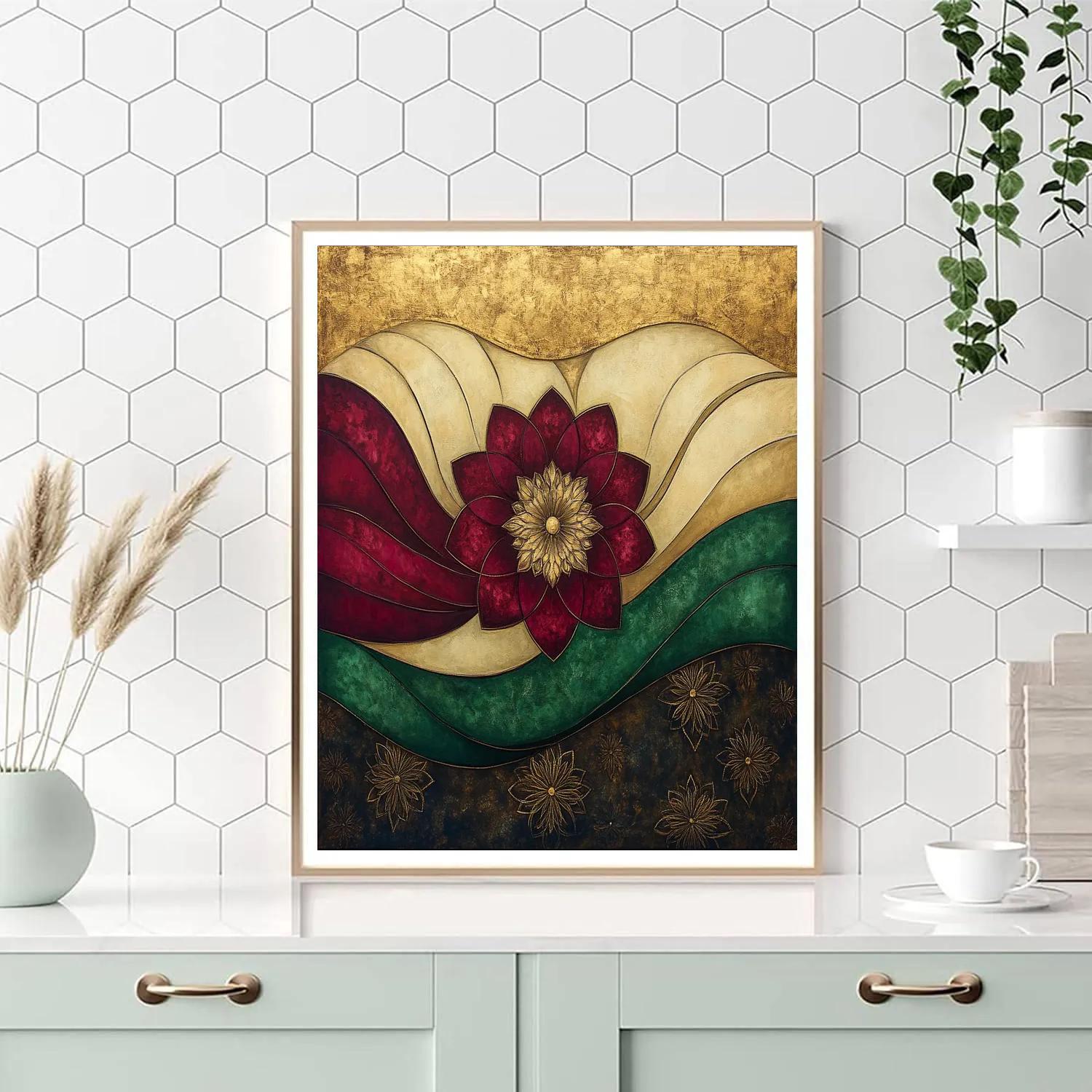 Gustav Klimt Inspired Echoes Of Time And Bloom DIY paint by numbers