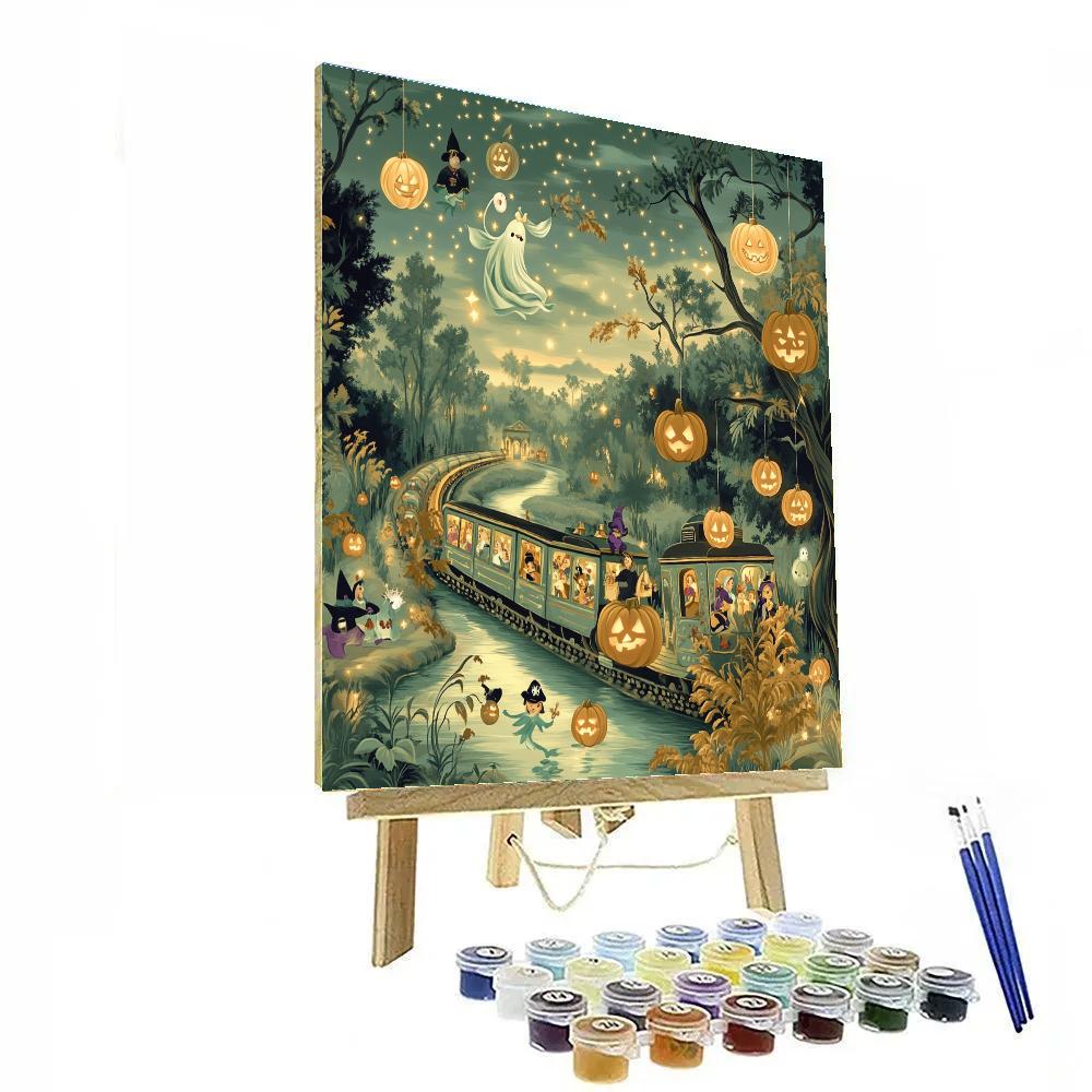Trick Or Treat Train Through Neverland DIY paint by numbers