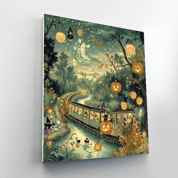 Trick Or Treat Train Through Neverland DIY paint by numbers