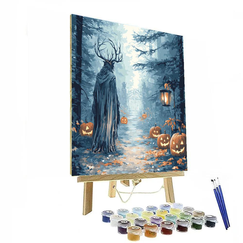 Wendigo On Halloween Trail DIY paint by numbers