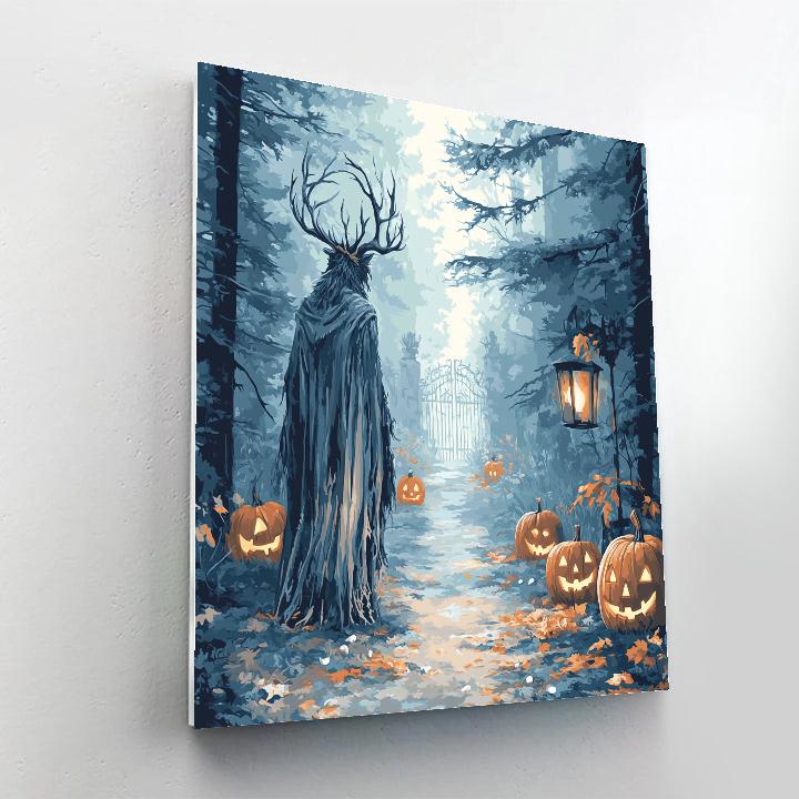 Wendigo On Halloween Trail DIY paint by numbers