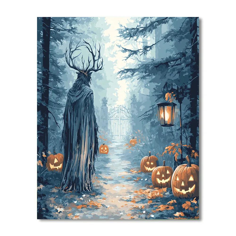 Wendigo On Halloween Trail DIY paint by numbers