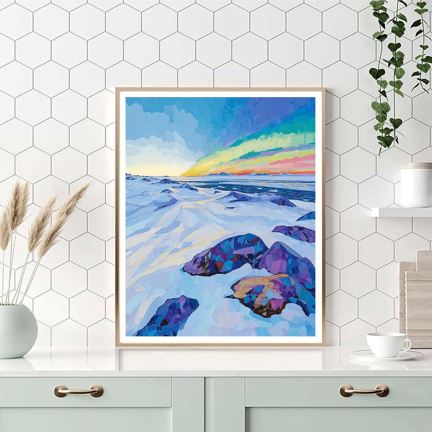 A.Y. Jackson Inspired Arctic Aurora Fields Painting by numbers kit