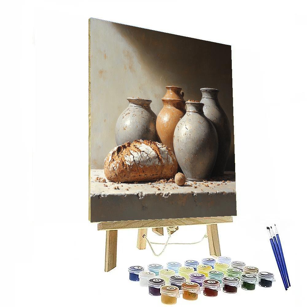 Diego Velázquez Inspired Earthenware Still Life Paint by numbers art