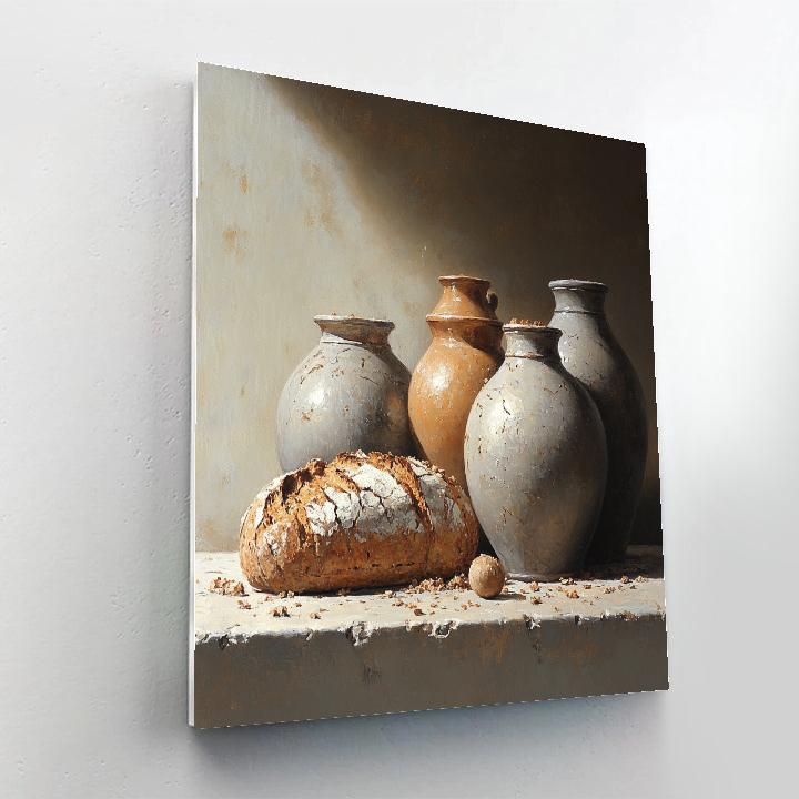 Diego Velázquez Inspired Earthenware Still Life Paint by numbers art