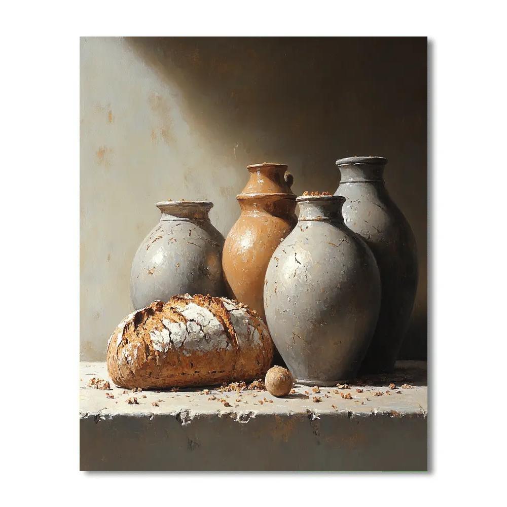 Diego Velázquez Inspired Earthenware Still Life Paint by numbers art