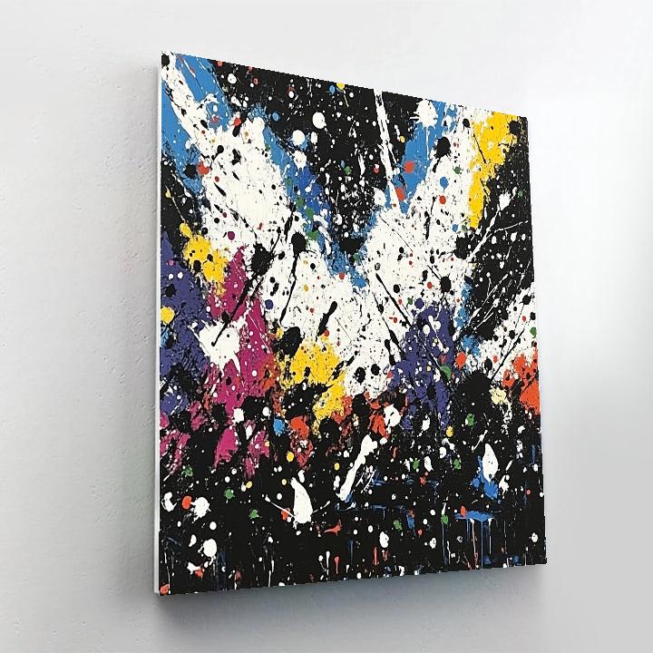 Jackson Pollock Inspired Energetic Music Concert Numbered painting kits