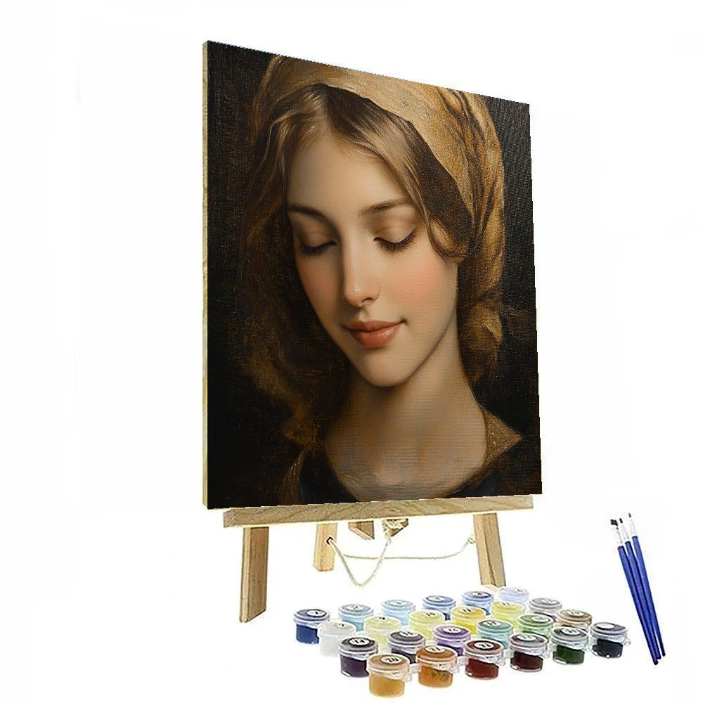 Leonardo Da Vinci Inspired Renaissance Portrait Study painting number kit