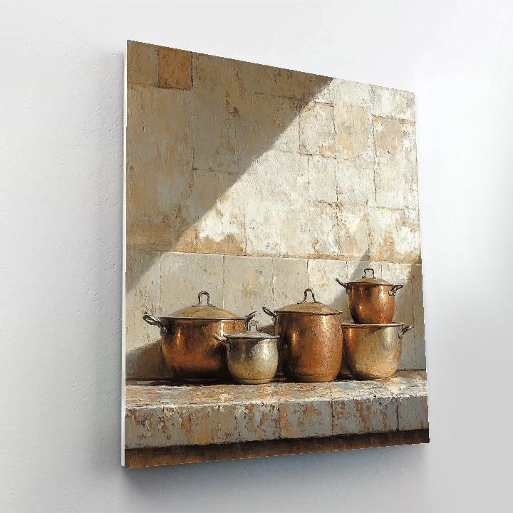 Diego Velázquez Inspired Copper Cookware Composition DIY paint by numbers