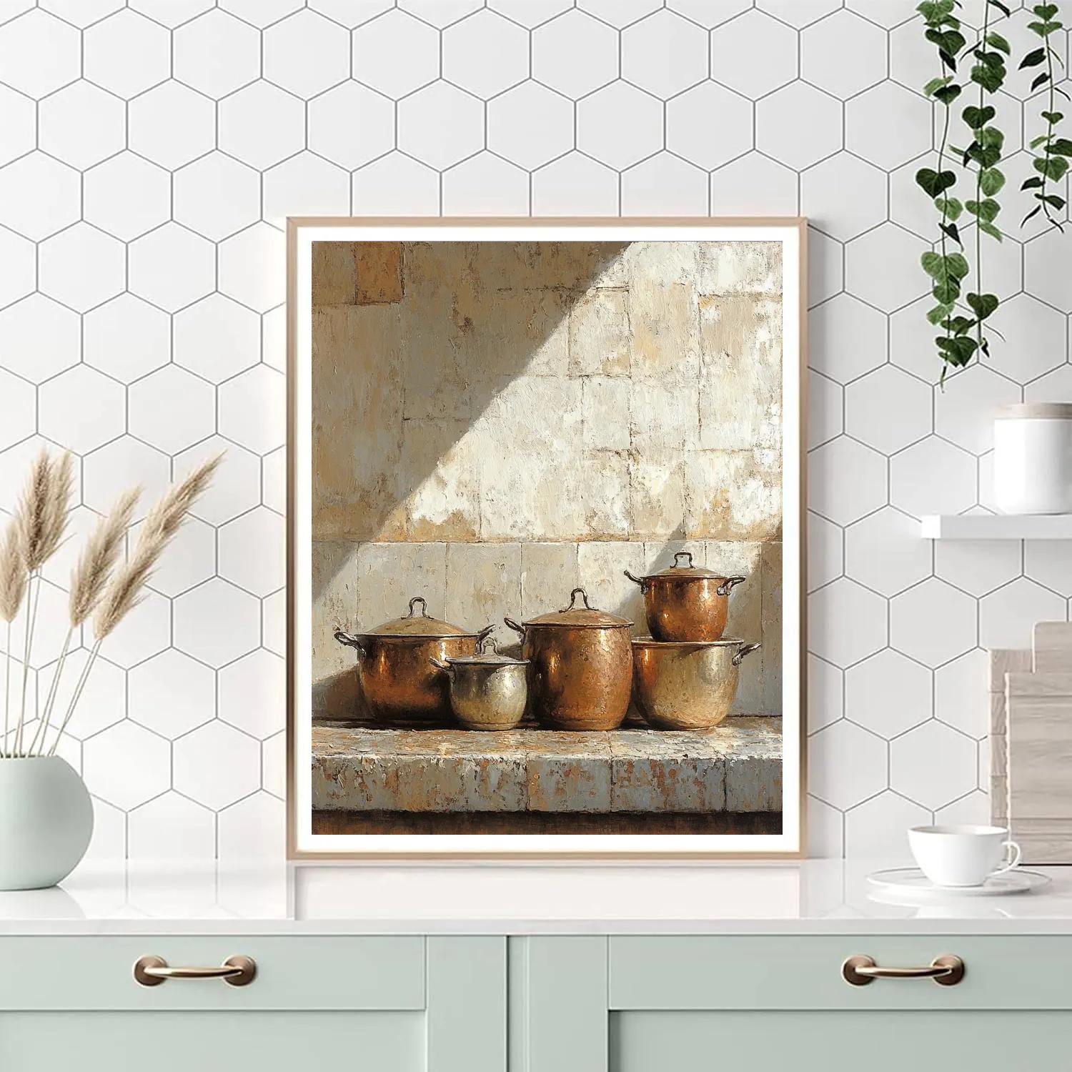 Diego Velázquez Inspired Copper Cookware Composition DIY paint by numbers