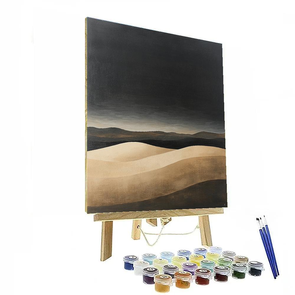 Francisco Goya Inspired Ashen Dunes Under Heavy Sky Paint by numbers kits