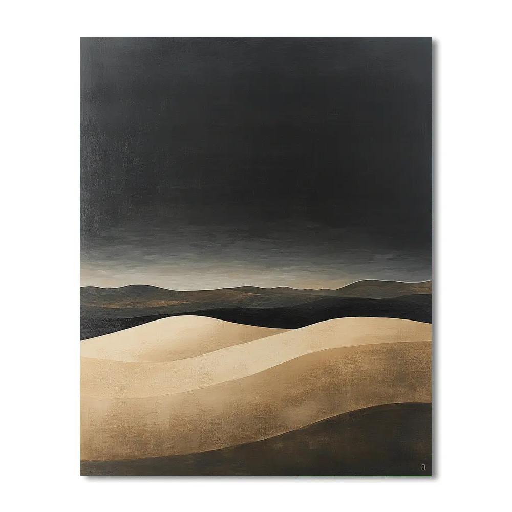 Francisco Goya Inspired Ashen Dunes Under Heavy Sky Paint by numbers kits