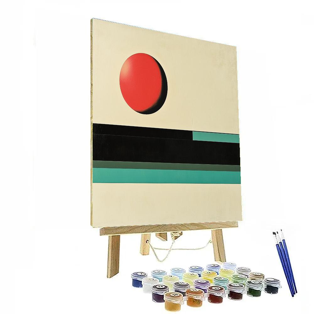 Kazimir Malevich Inspired Suprematist Horizon Number painting