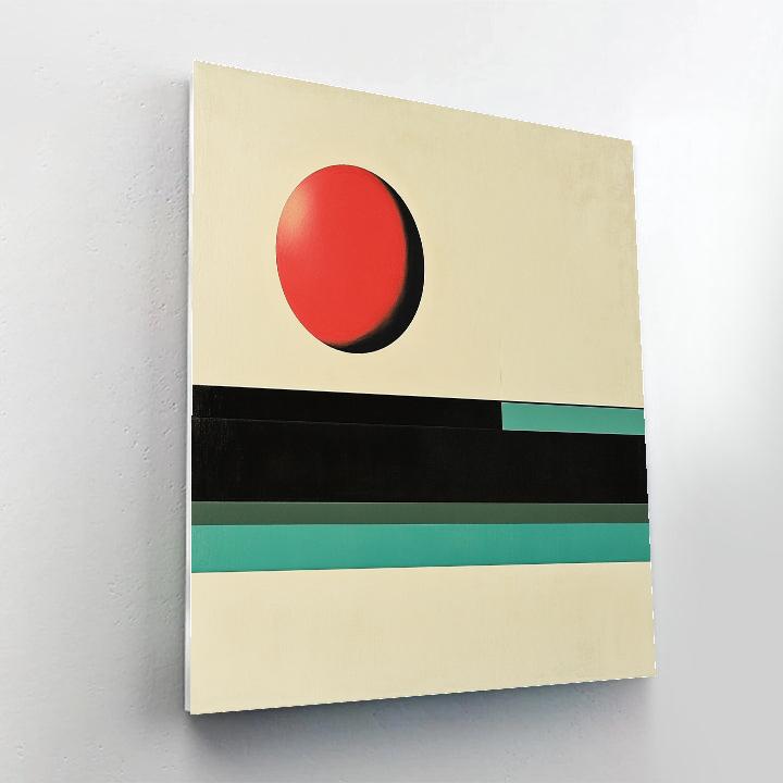 Kazimir Malevich Inspired Suprematist Horizon Number painting