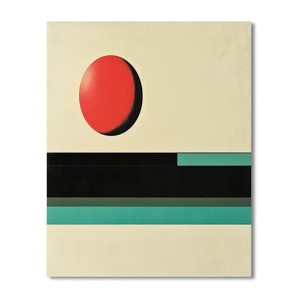 Kazimir Malevich Inspired Suprematist Horizon Number painting