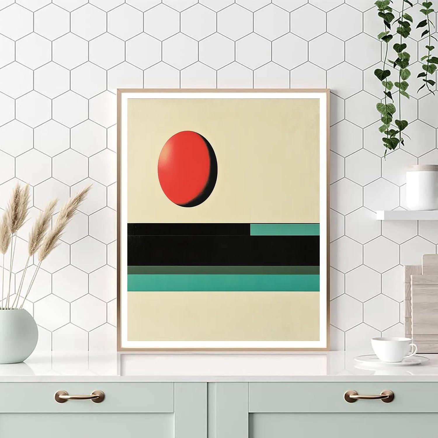 Kazimir Malevich Inspired Suprematist Horizon Number painting