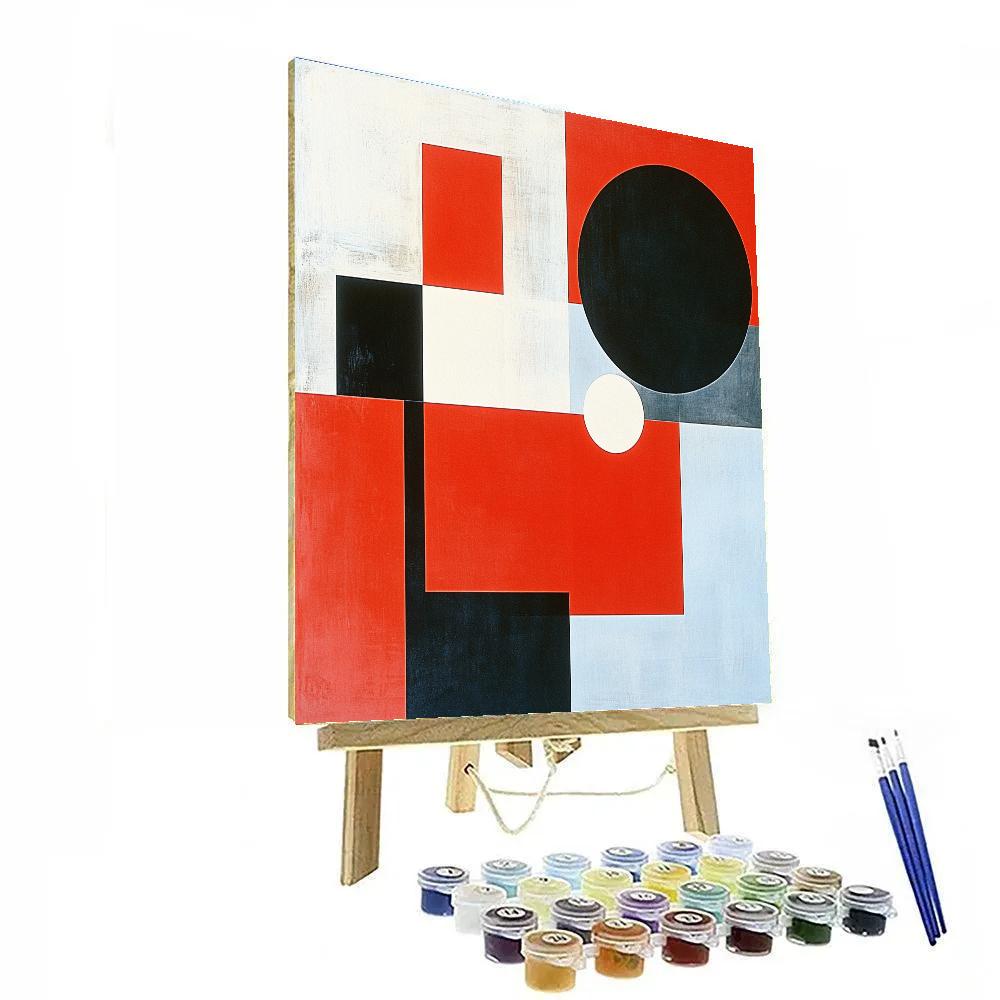 Kazimir Malevich Inspired Suprematist Abstraction paint by color