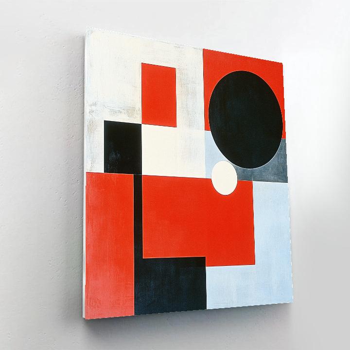 Kazimir Malevich Inspired Suprematist Abstraction paint by color