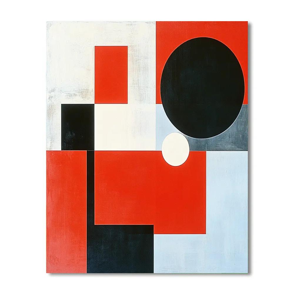Kazimir Malevich Inspired Suprematist Abstraction paint by color