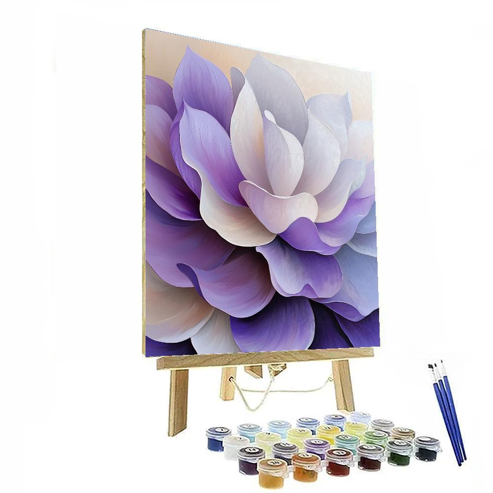 Georgia O Keeffe Inspired Lavender Bloom Abstraction Painting by numbers kit