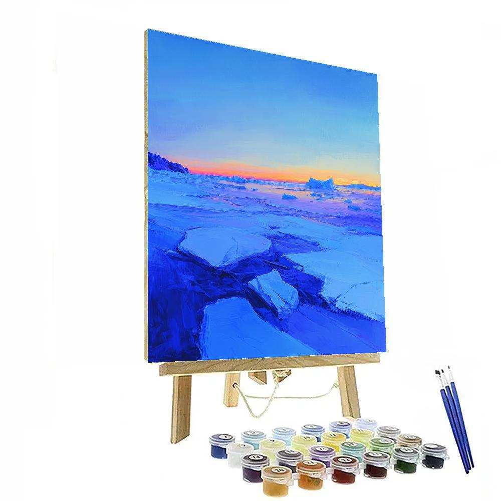 Lawren Harris Inspired Monumental Arctic Icefield Painting by numbers kit