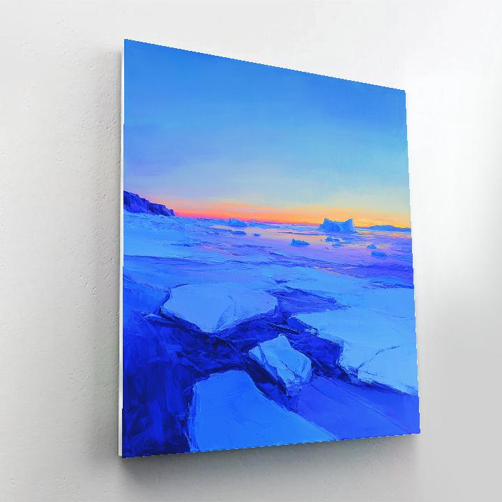 Lawren Harris Inspired Monumental Arctic Icefield Painting by numbers kit