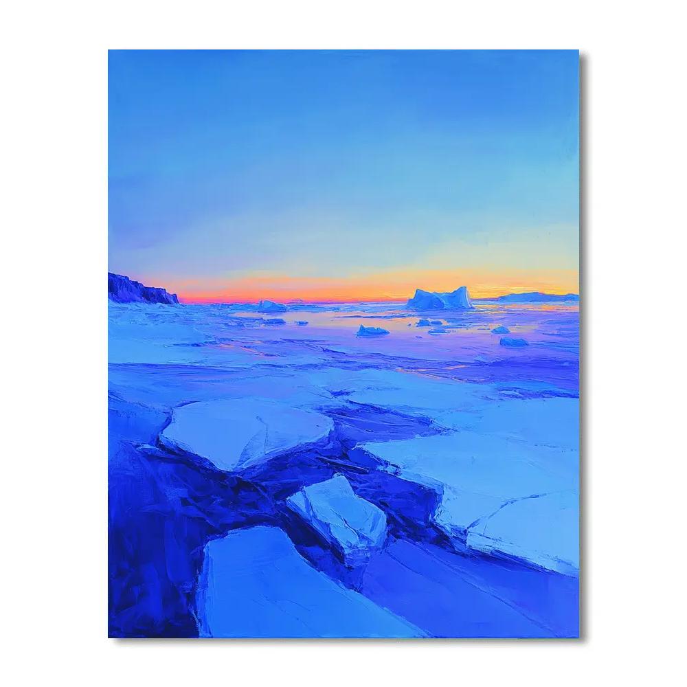 Lawren Harris Inspired Monumental Arctic Icefield Painting by numbers kit