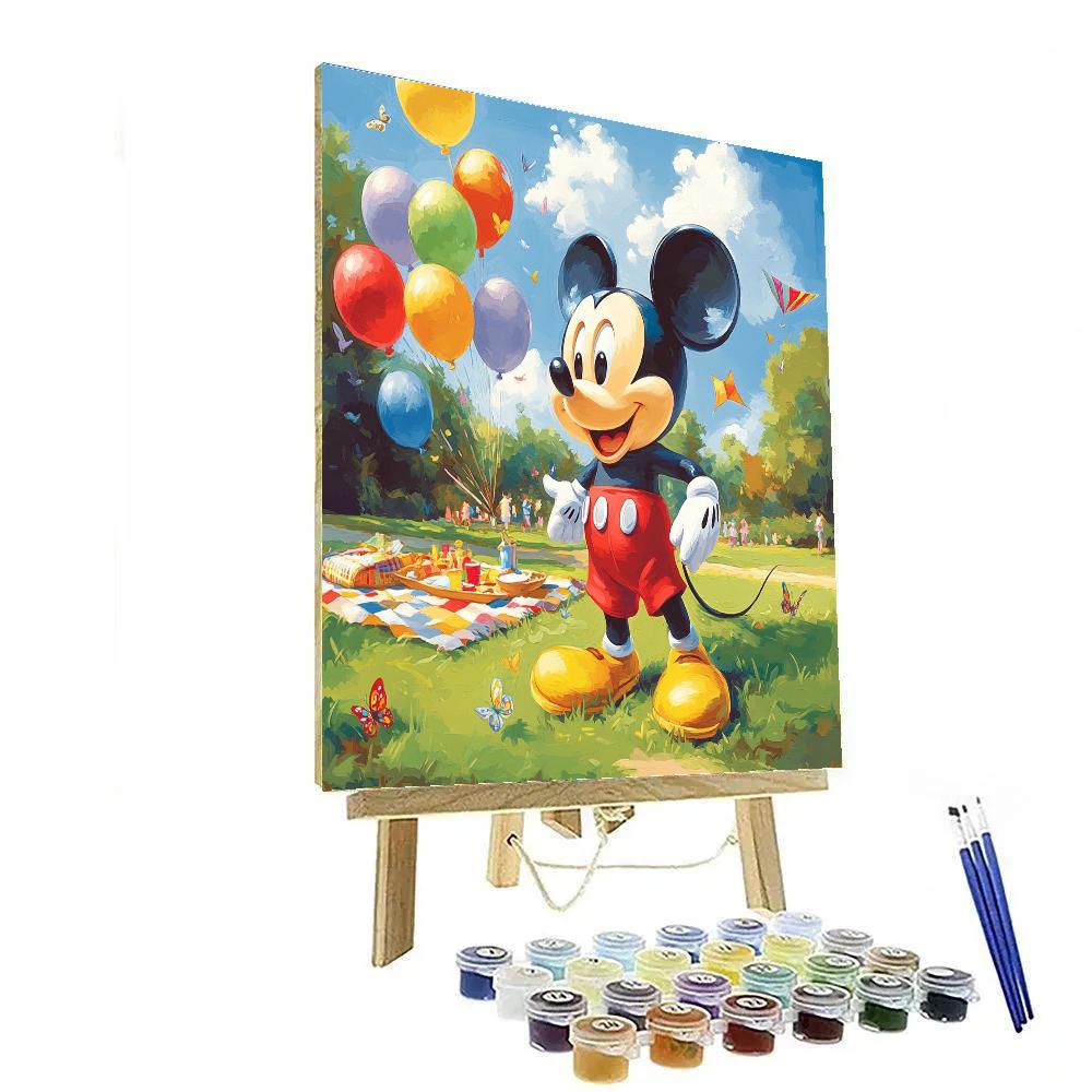 Adventure With Mickey Mouse Paint by numbers art