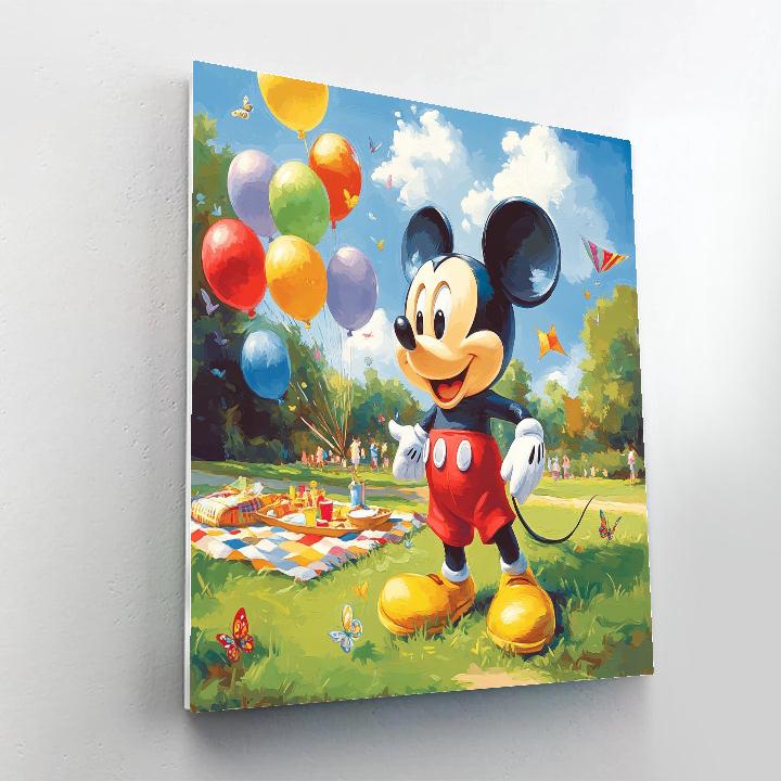 Adventure With Mickey Mouse Paint by numbers art