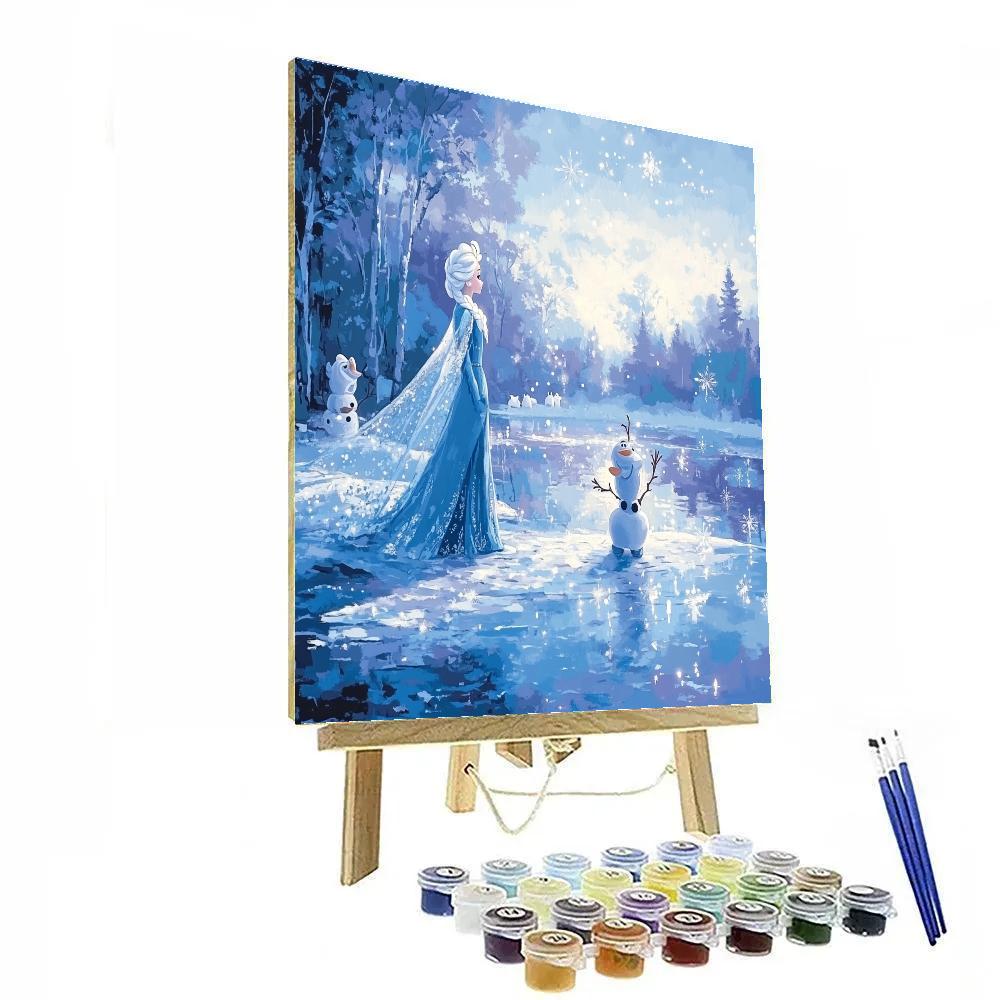 Elsa And Olaf Arctic Quest DIY paint by numbers