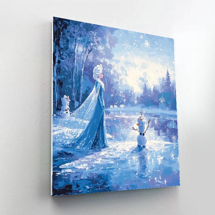 Elsa And Olaf Arctic Quest DIY paint by numbers